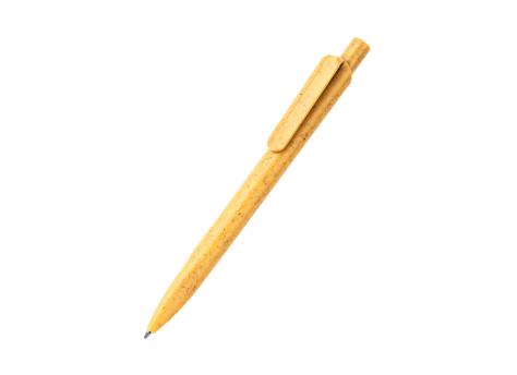 Ручка из биоразлагаемой пшеничной соломы Melanie, оранжевая
