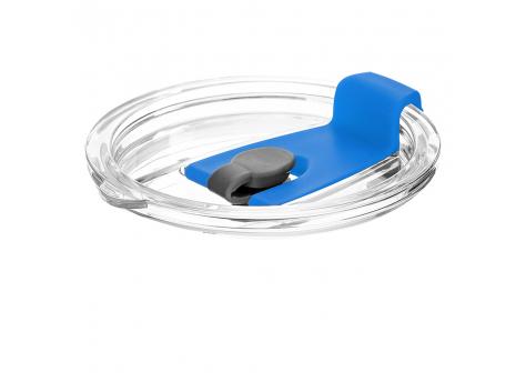 Крышка пластиковая к стакану стеклянному Mango, синяя