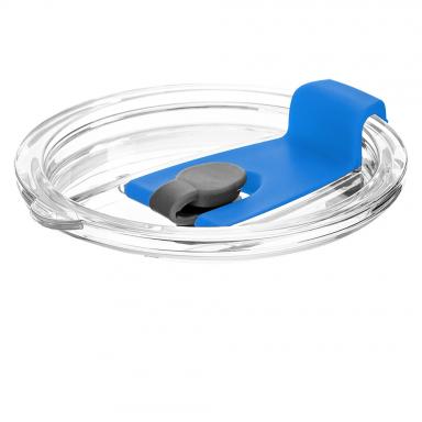 Крышка пластиковая к стакану стеклянному Mango, синяя