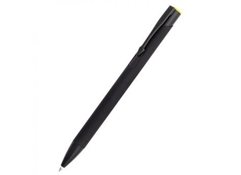 Ручка металлическая Саншайн софт-тач (цветная гравировка), желтый