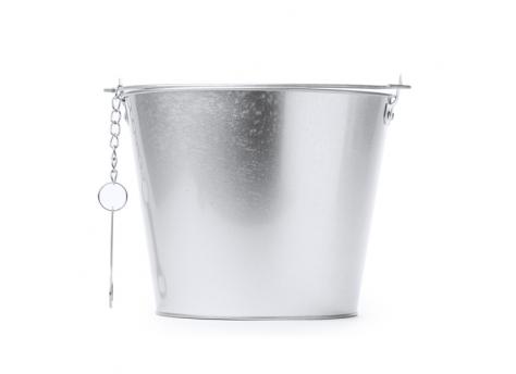 Металлическое ведро QUINTO, Серебро