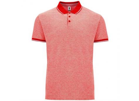 Футболка поло BOWIE мужская, ПЁСТРЫЙ КРАСНЫЙ L