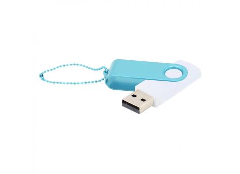 Флешка Designer To Go 2.0 USB 16Gb, белый/голубой