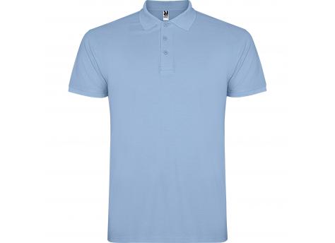 Футболка поло детская STAR НЕБЕСНО-ГОЛУБОЙ, 1/2