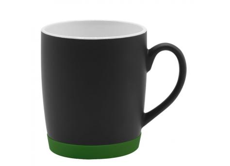 Кружка Make Me To Go, чёрная/бутылочно- зелёная