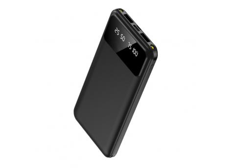 Внешний аккумулятор Dorado 10 000 mAh с фонариком, черный