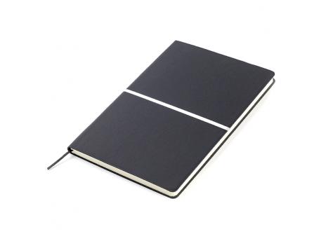 Ежедневник A5 недатированный Equator в мягком переплёте, чёрный с серебристым