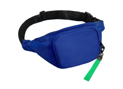 Поясная сумка SPLIT TO GO, Синий/Зелёный