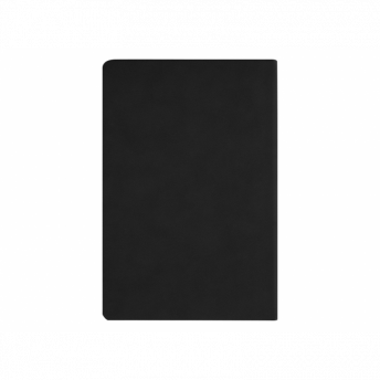 Ежедневник Flexy Nuba А5, черный, недатированный, в гибкой обложке