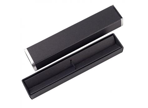 Коробка для ручки Cradle, чёрная с серебром