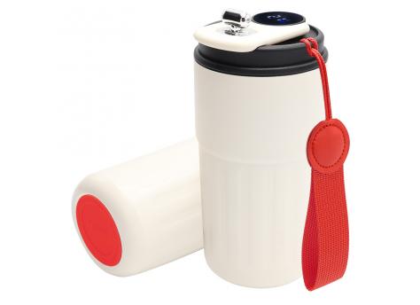 Термокружка Ashly To Go, белая/красная