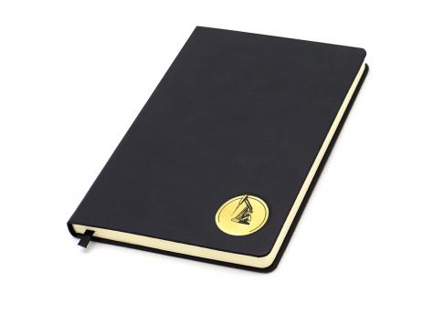 Ежедневник с шильдом-наклейкой - нефть, черный