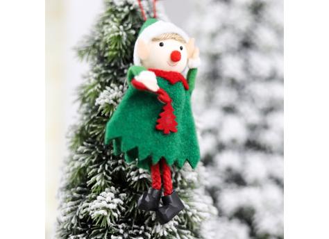 Новогоднее украшение Эльф, зеленый