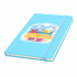 Блокнот A5 Monte в твёрдом переплёте, голубой
