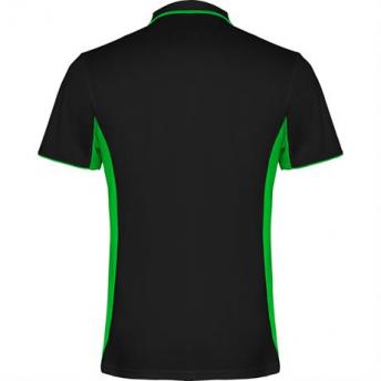 Спортивная футболка поло MONTMELO мужская, ЧЕРНЫЙ/ЛАЙМОВЫЙ M