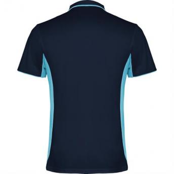 Спортивная футболка поло MONTMELO мужская, МОРСКОЙ СИНИЙ/НЕБЕСНО-ГОЛУБОЙ XL