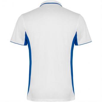 Спортивная футболка поло MONTMELO мужская, БЕЛЫЙ/КОРОЛЕВСКИЙ СИНИЙ 3XL