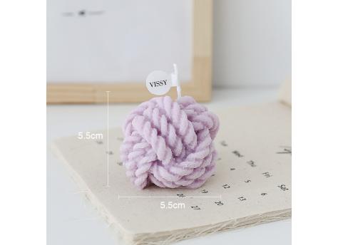 Свеча Бабушкин клубок, сиреневый