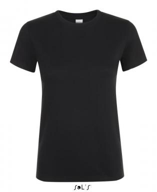 Фуфайка (футболка) REGENT женская,Глубокий черный L