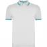Футболка поло MONTREAL мужская, БЕЛЫЙ/БИРЮЗОВЫЙ M