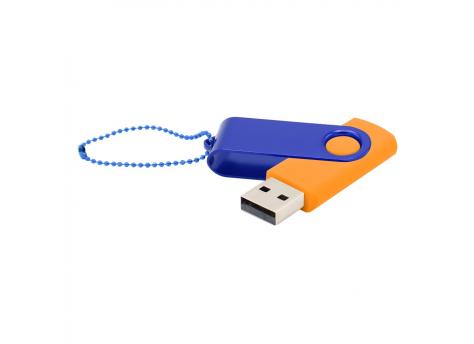 Флешка Designer To Go 2.0 USB 16Gb, оранжевый/синий