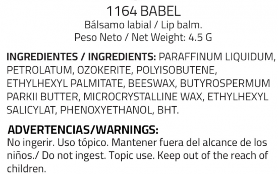 Бальзам для губ BABEL, серебристый