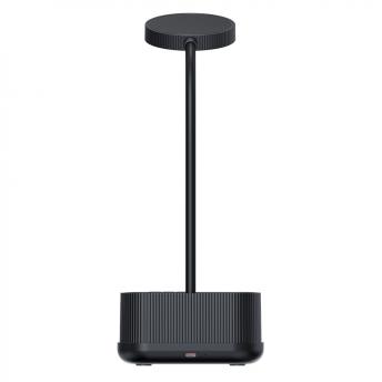 Лампа-органайзер Crolly c беспроводной зарядкой 15W, черный