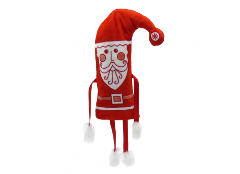 №1 НОВОГОДНИЙ КОЛПАЧОК текстиль (красный) 300 грамм новогодний подарок классический