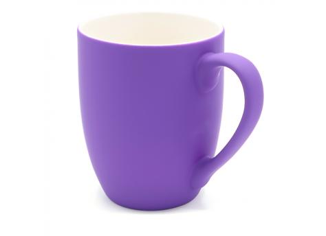 Кружка Elegante софт-тач 350мл, фиолетовая