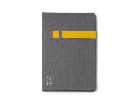 Блокнот A5 SIKAS в твёрдом переплёте, СЕРО-ЖЕЛТЫЙ
