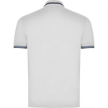 Футболка поло MONTREAL мужская, БЕЛЫЙ/МОРСКОЙ СИНИЙ XL