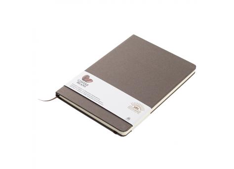 Блокнот из растительного сырья Tutti Frutti в твёрдом переплёте, кофейный