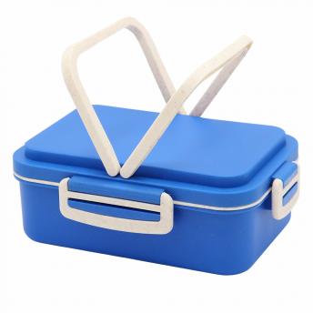 Ланчбокс (контейнер для еды) Inar из пшеничного волокна, синий.