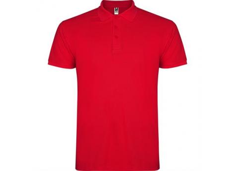 Футболка поло STAR мужская, КРАСНЫЙ M