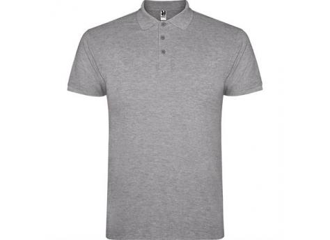 Футболка поло STAR мужская, ПЁСТРЫЙ СЕРЫЙ 2XL