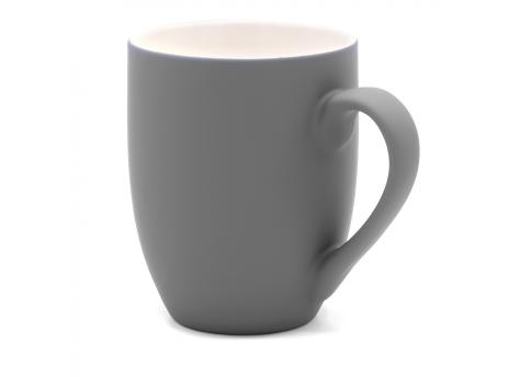 Кружка Elegante, софт-тач, 350мл, темно-серая