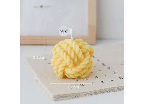 Свеча Бабушкин клубок, желтый