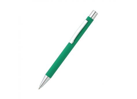 Ручка металлическая Rebecca софт-тач, зеленая