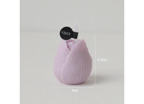 Свеча Тюльпан Оксфорд, сиреневый