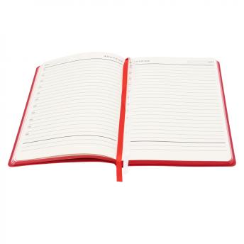 Ежедневник A5 недатированный Gabby в мягком переплёте, красный