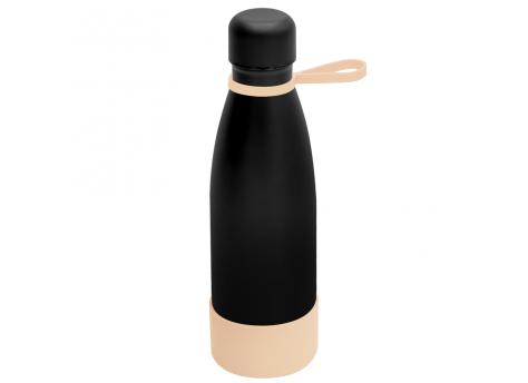 Термобутылка герметичная вакуумная Olivia To Go, чёрный/бежевый