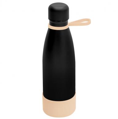 Термобутылка герметичная вакуумная Olivia To Go, чёрный/бежевый