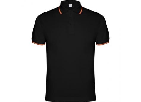 Футболка поло NATION мужская, ЧЕРНЫЙ M