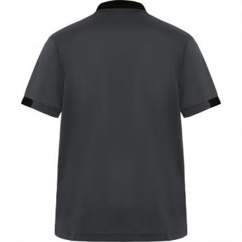 Футболка поло SAMURAI мужская, СВИНЦОВЫЙ/ЧЕРНЫЙ L