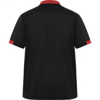 Футболка поло SAMURAI мужская, ЧЕРНЫЙ/КРАСНЫЙ 3XL