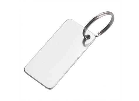 Брелок из переработанного алюминия Convert, серебро