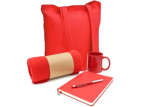 Подарочный набор Тепло и вдохновение, красный