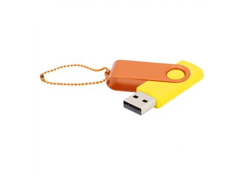 Флешка Designer To Go 2.0 USB 16Gb, желтый/оранжевый