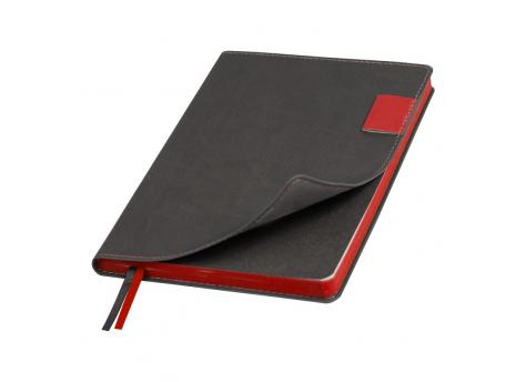 Ежедневник Flexy Freedom Latte А5, серый/красный, недатированный, в гибкой обложке