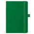 Ежедневник Flexy Line Linen А5, зеленый/зеленый, недатированный, в гибкой обложке, с резинкой и петлей для ручки